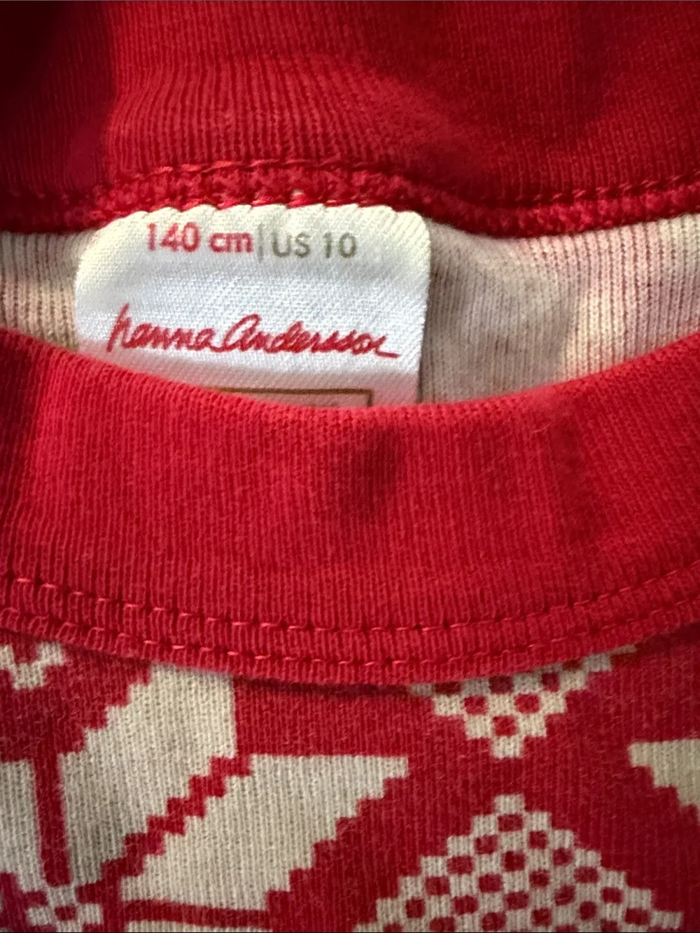 Hanna Anderson Swedish holiday Cotton Pajama Set.